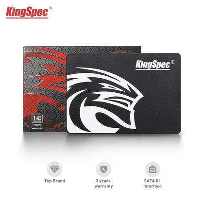 قرص صلب SATA SSD بسعة GB 250 من الماركة King Spec للحواسيب المحمولة